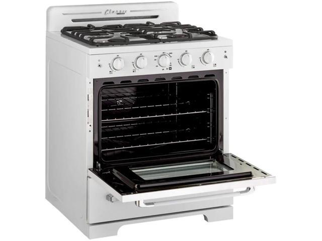 Unique Appliances - Classic Retro 3.9 Cu. Ft. Freestanding Gas Convection Range - Marshmallow White - image 3