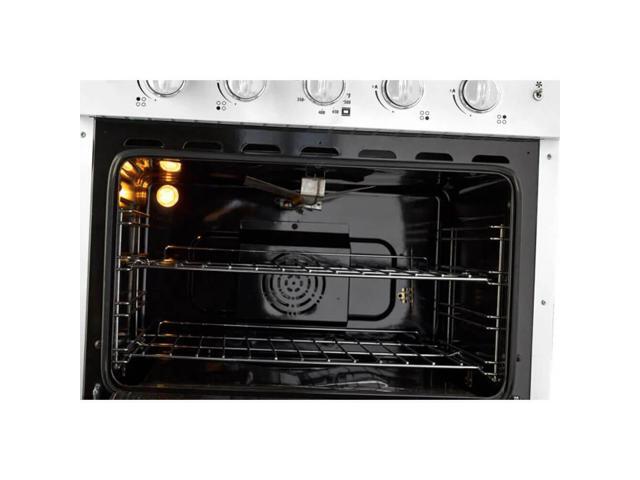 Unique Appliances - Classic Retro 3.9 Cu. Ft. Freestanding Gas Convection Range - Marshmallow White - image 6