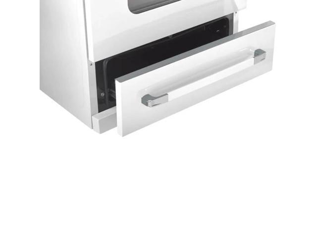 Unique Appliances - Classic Retro 3.9 Cu. Ft. Freestanding Gas Convection Range - Marshmallow White - image 8