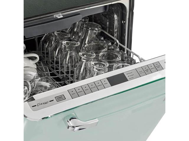 Unique Appliances - Classic Retro Top Control Built-In Stainless Steel Tub Dishwasher with 3rd Rack and 45 dBA - Summer Mint Green - image 6