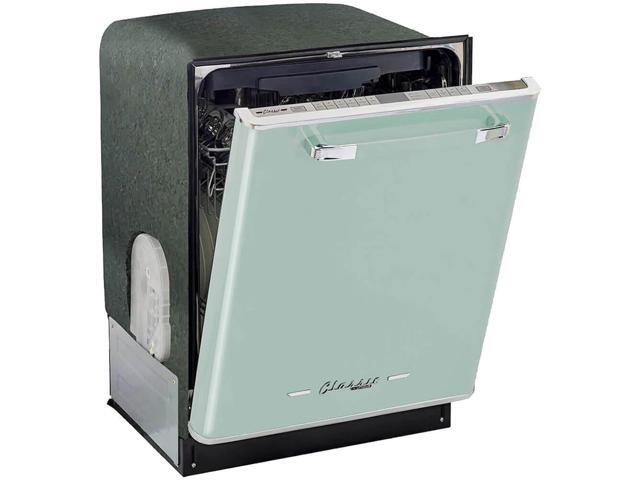 Unique Appliances - Classic Retro Top Control Built-In Stainless Steel Tub Dishwasher with 3rd Rack and 45 dBA - Summer Mint Green - image 8