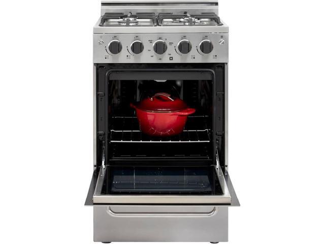 UNIQUE UGP20VPC1SS 1.6 Cu. Ft. Stainless Freestanding Gas Convection Range