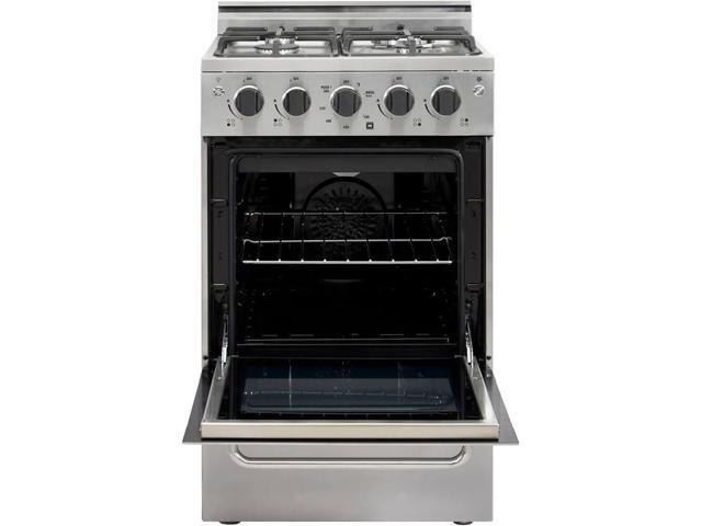 UNIQUE UGP20VPC1SS 1.6 Cu. Ft. Stainless Freestanding Gas Convection Range