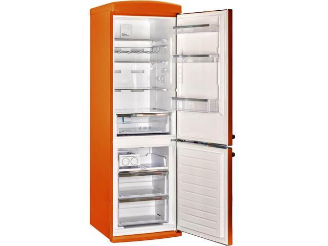 Unique Appliances - Classic Retro 23.8 in 11.7 cu. ft. Frost Free Retro Bottom Freezer Refrigerator ENERGY STAR - Orange Creamsicle - image 5