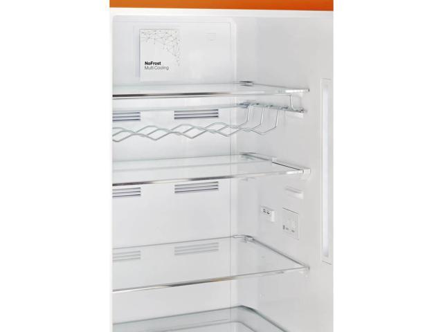 Unique Appliances - Classic Retro 23.8 in 11.7 cu. ft. Frost Free Retro Bottom Freezer Refrigerator ENERGY STAR - Orange Creamsicle - image 8