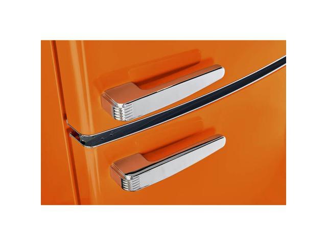 Unique Appliances - Classic Retro 23.8 in 11.7 cu. ft. Frost Free Retro Bottom Freezer Refrigerator ENERGY STAR - Orange Creamsicle - image 4