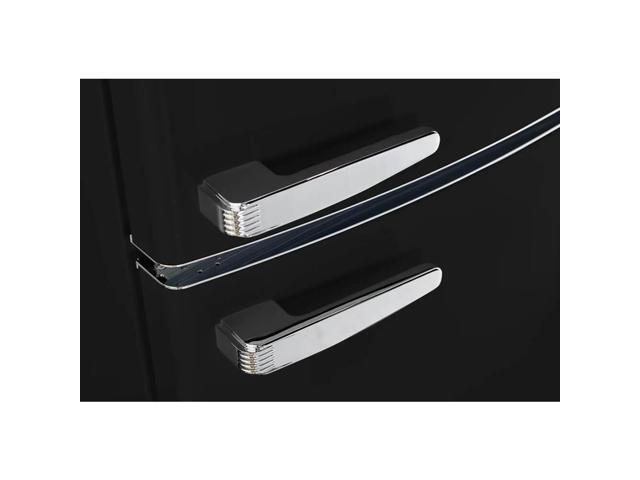 Unique Appliances - Classic Retro 23.8 in 11.7 cu. ft. Frost Free Retro Bottom Freezer Refrigerator ENERGY STAR - Matte Black - image 4