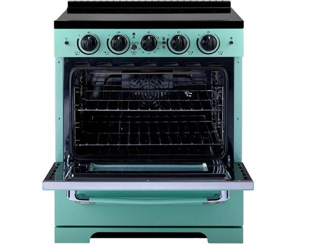 Unique Appliances - Classic Retro 3.9 Cu. Ft. Freestanding Induction Range with Air Fry - Ocean Mist Turquoise - image 3
