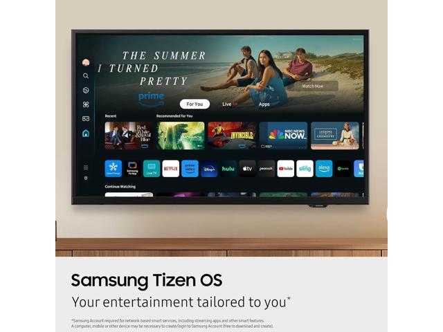 Samsung 40' Smart LED TV Bundle Full HD 1080p, HDR, Bluetooth, Dolby Sound + HDMI Cable, CPS Protection, Screen Cleaner
