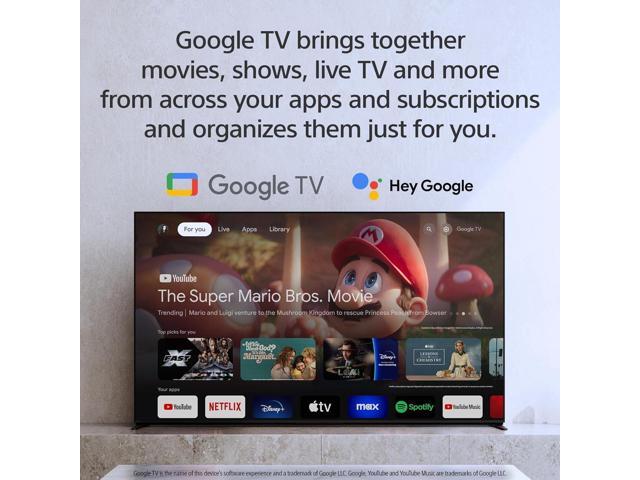 Sony 55-Inch BRAVIA 8 OLED 4K HDR Google TV XR OLED Contrast, Dolby Vision, 120Hz, HDMI 2.1, 24-Month CPS Protection, HDMI Cable & Streaming Bundle