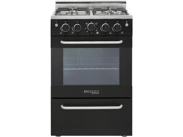 UNIQUE UGP24VPC1B 2.3 Cu. Ft. Black Freestanding Prestige Gas Range
