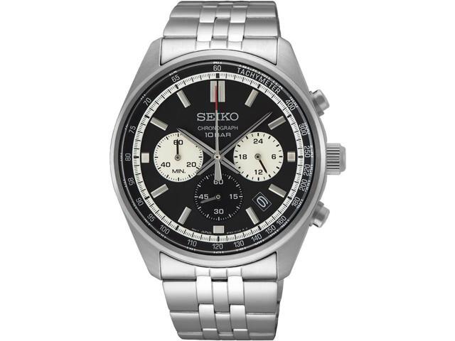 Seiko SSB429 Essentials Collection Chronograph Quartz Watch - Stainless/Black