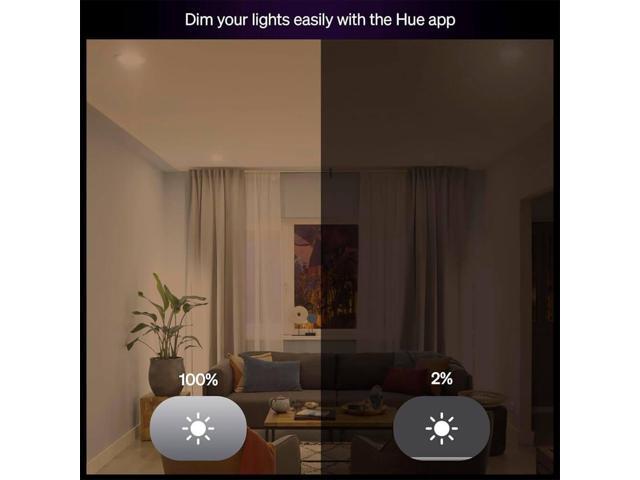 Hue 592659 Essential BR30 White and Color Ambiance 65W Dimmable LED Smart Bulb - (2 Pack)