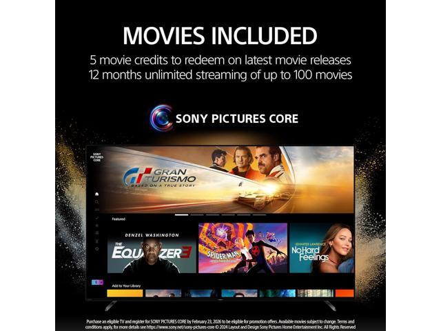 65' Class BRAVIA 7 4K HDR Mini LED QLED Smart Google TV with Dolby Vision, HDMI 2.1, PS5 Gaming Features, Cognitive XR Processor 2-Year CPS...