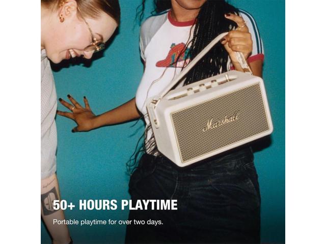 Marshall - Kilburn III Portable Wireless Bluetooth Speaker with Bass / Treble / Volume Controls and 3.5 mm Auxiliary Input - Cream - image 3