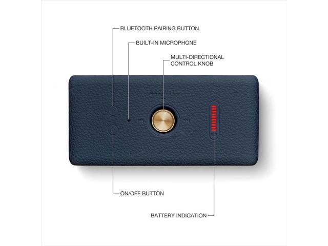 Marshall - Emberton III Portable Bluetooth Speaker with Rugged Waterproof / Dust-proof Wireless Design - Midnight Blue - image 5