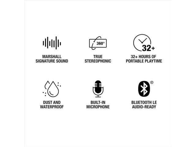 Marshall - Emberton III Portable Bluetooth Speaker with Rugged Waterproof / Dust-proof Wireless Design - Midnight Blue - image 8