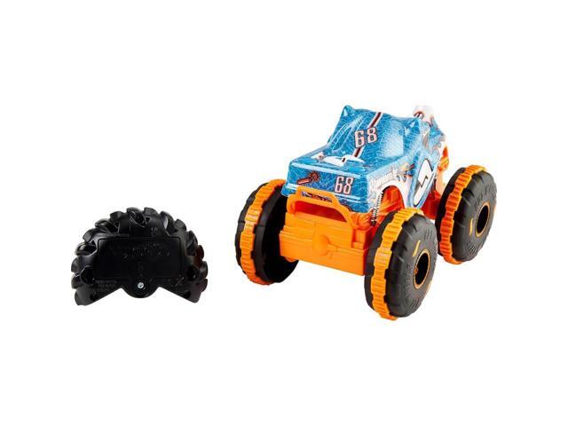 Hot Wheels - Monster Trucks 1:24 Scale Rhinomite RC Vehicle - Blue/Orange - image 3