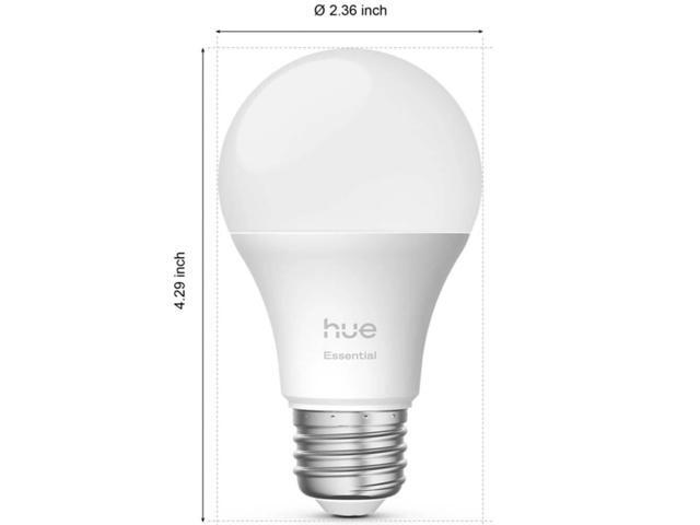 Hue 608983 White and Color A19 60W Smart LED Essential Starter Kit with Bridge