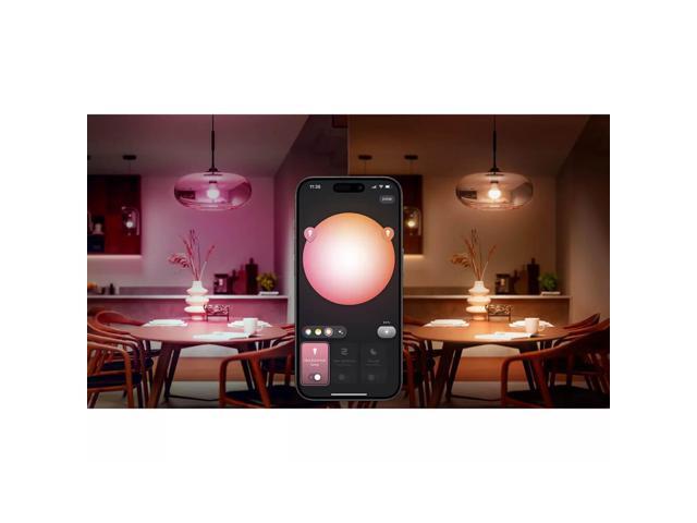 Hue 592592 White and Color Ambiance Essential A19 60W Smart Bulbs (4-Pack)