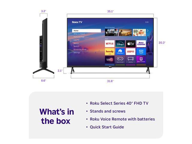 Roku - 40" Class Select Series Full HD (1080p) LED Smart RokuTV - image 5