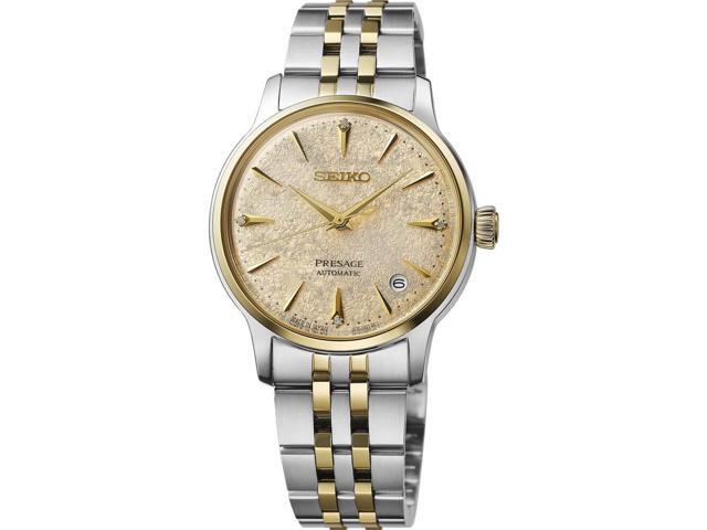 Seiko SRPL64 Presage Cocktail Time Automatic Watch - Two Tone Stainless/Gold