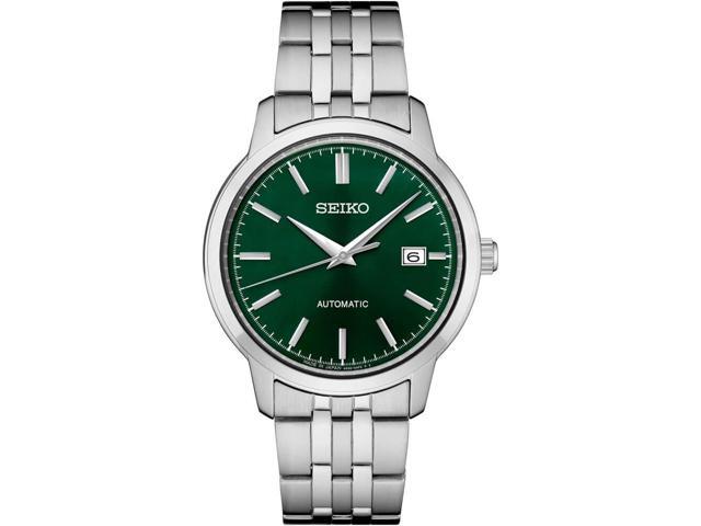 Seiko SRPH89 Essentials Collection Automatic Watch - Stainless/Green