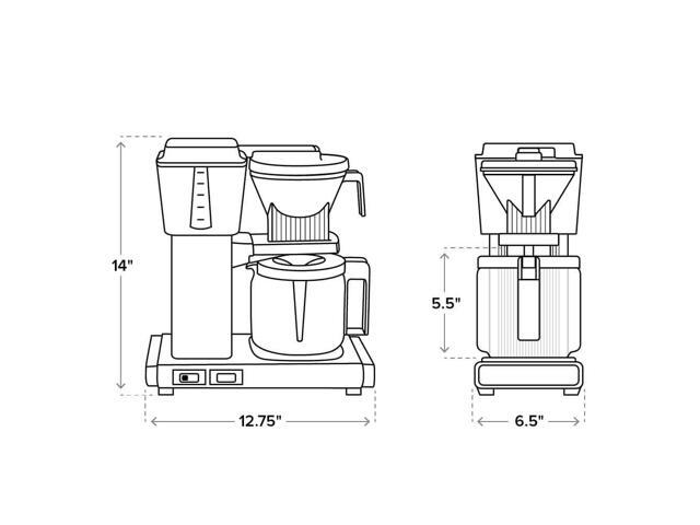 Moccamaster 53633 KBGV Select 10-Cup Coffee Maker - Sandstone