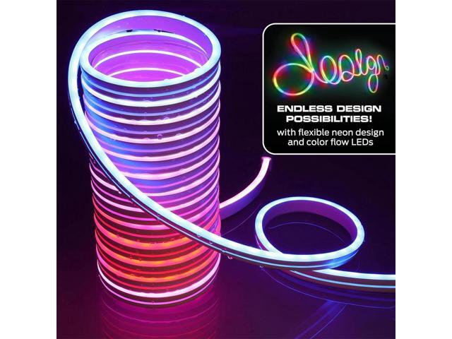 Monster MOW71005ICM 16.4 Ft. RGB + IC Flow Flexible Neon Outdoor LED Smart Light Strip