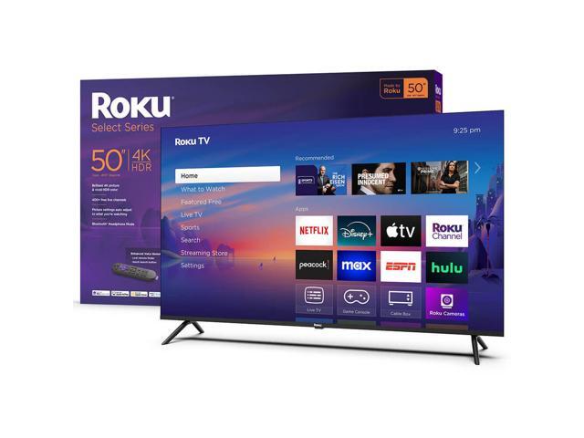 Roku 50R4C5KIT1 50 inch Select Series 4K UHD Smart TV - HDR, Dolby Audio, Compatible with Alexa, Voice Remote, Bluetoo