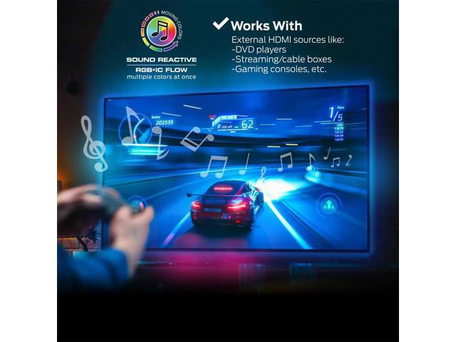 Monster MNW72003ICM Smart Lighting HDMI Color Sync LED Strip for TVs Up to 85 inch