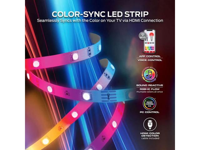 Monster MNW72003ICM Smart Lighting HDMI Color Sync LED Strip for TVs Up to 85 inch