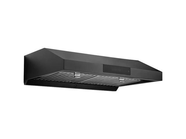 HAUSLANE UCPS18BSS30 30 inch Black Stainless Under Cabinet Range Hood