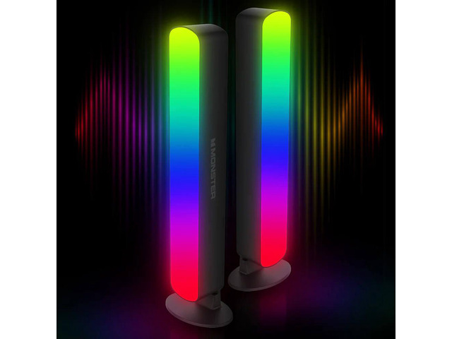 Monster MNW72024ICM RGB+IC Color Flow Smart Light Bar Pair - 2 Pack