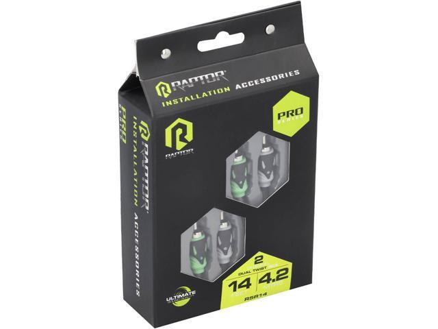 Raptor R5RCA14 Pro Series 14 Visible Dual Twist Audio RCA 2-Channel - image 6