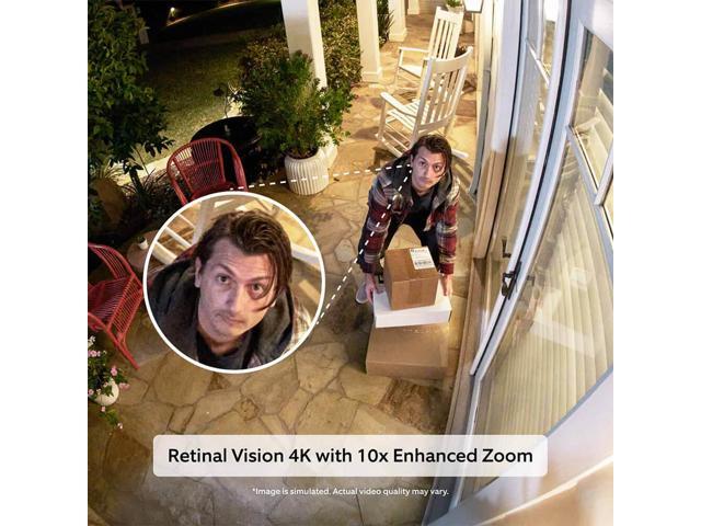 Ring - Outdoor Cam Pro, Retinal 4K for the ultimate wide-angle video, 10x Zoom, Low-Light Sight full-color in near dark - White - image 7