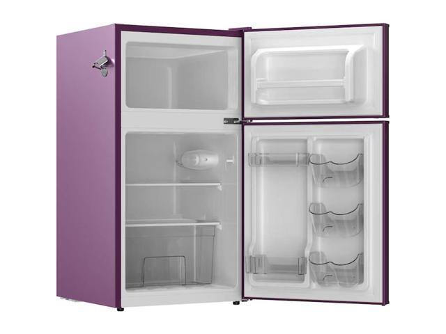 3.2 Cu. Ft. Purple Retro Counter Depth Compact Refrigerator with Freezer