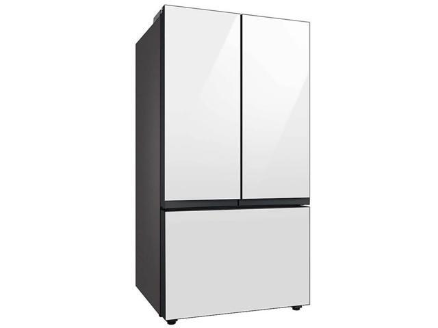 Samsung - BESPOKE 30 cu. ft. French Door Smart Refrigerator with AutoFill Water Pitcher - White Glass - image 3