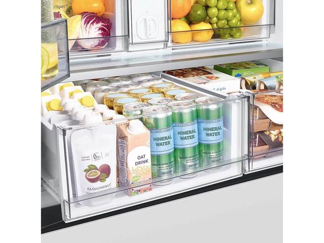 Samsung - BESPOKE 30 cu. ft. French Door Smart Refrigerator with AutoFill Water Pitcher - White Glass - image 7