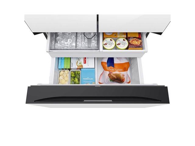 Samsung - BESPOKE 30 cu. ft. French Door Smart Refrigerator with AutoFill Water Pitcher - White Glass - image 8