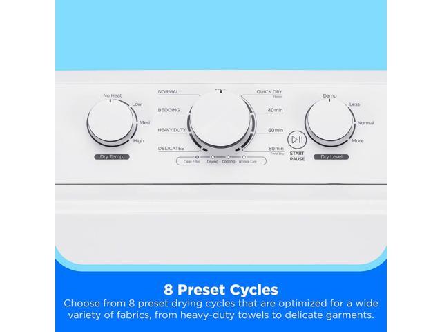 Midea MLTE39N1AWW 7.0 Cu. Ft. White Top Load Electric Dryer
