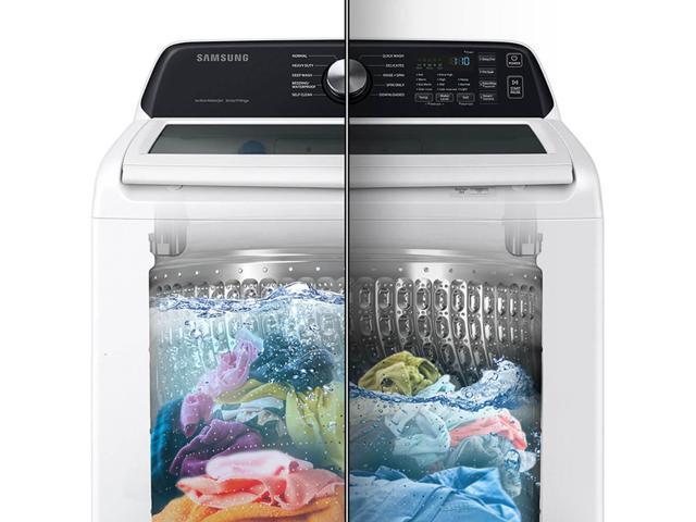 Samsung WA47CG3530AW 4.7 Cu. Ft. White Top Load High-Efficiency Smart Washer with Active WaterJet