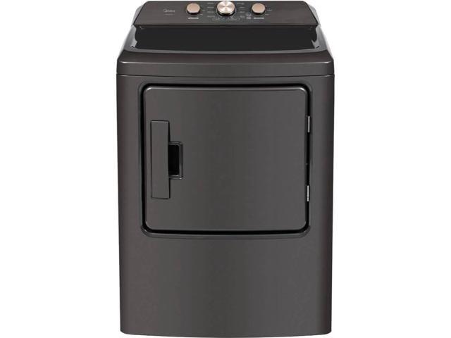 Midea MLTW41A1KIT1 Gray Top Load Washer and Dryer Pair MLTW41A1BGPR 4.1 Cu Ft High Efficiency Washer and 6.7 Cu Ft Ele