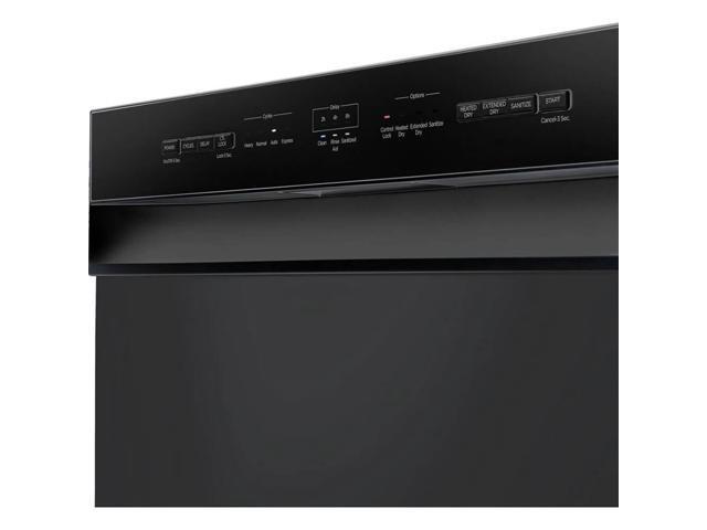 Midea MDF24P1BBB 52 dBA Black Front Control Dishwasher