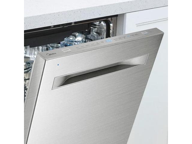 Midea MDT24P3CST 47 dBA Stainless Top Control Smart Dishwasher