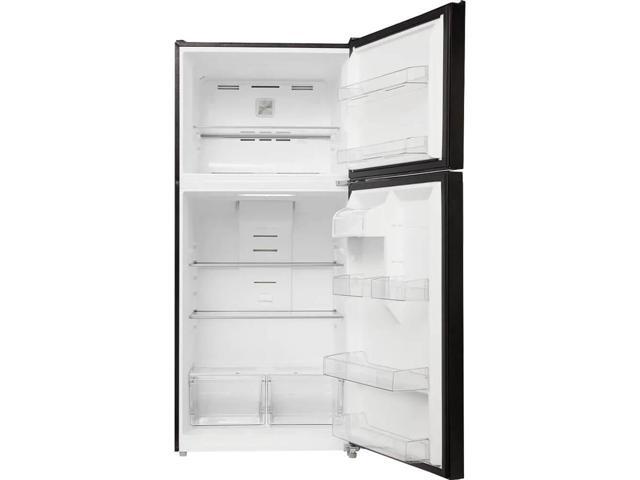 Midea MRT18D3BBB 18 Cu. Ft. Black Garage Ready Top Freezer Refrigerator