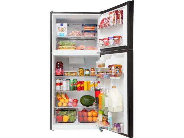 Midea MRT18D3BBB 18 Cu. Ft. Black Garage Ready Top Freezer Refrigerator
