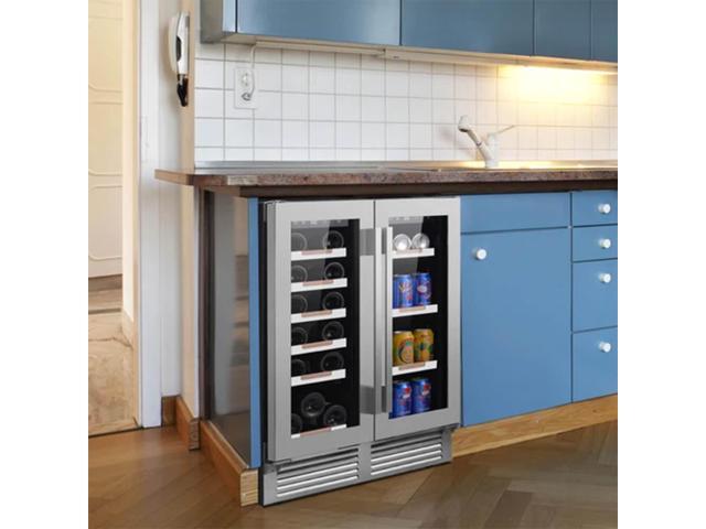 Avanti WBE1956Z3S 24 inch Stainless Built-In Wine & Beverage Center