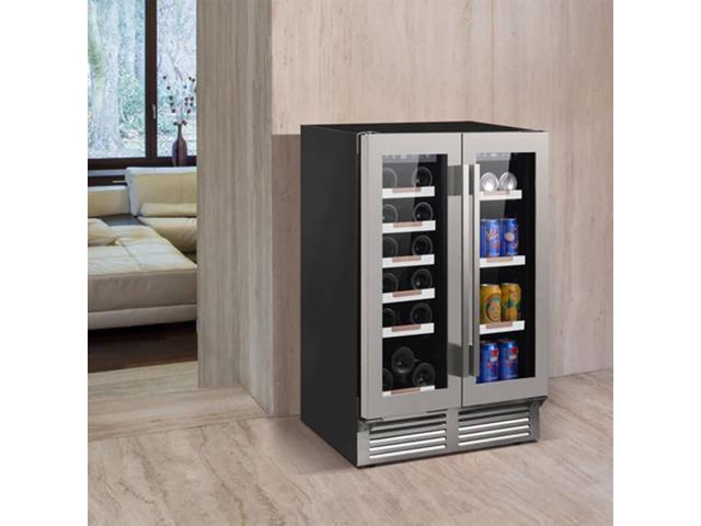 Avanti WBE1956Z3S 24 inch Stainless Built-In Wine & Beverage Center
