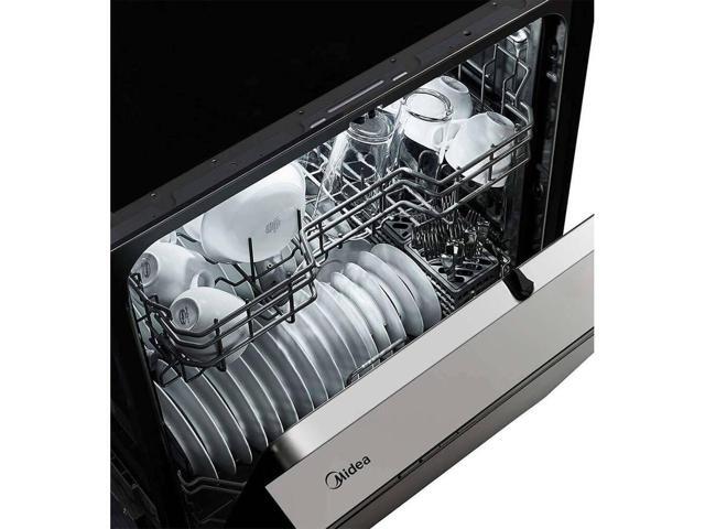Midea MDF24P1BST 52 dBA Stainless Front Control Dishwasher